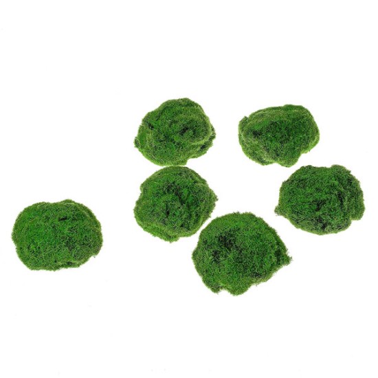 Artificial Moss Stones Assorted 6 Pack Large Artificial Greenery